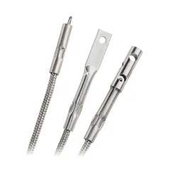 High Temperature Inconel Overbraided Ceramic Fibre Insulated Thermocouples