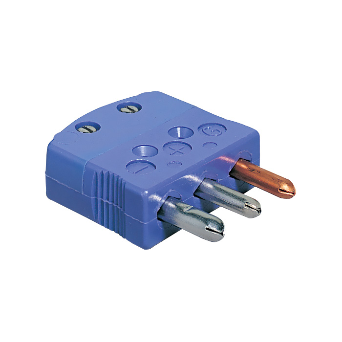 OTP / 3-Prong Standard Size Connector for Thermocouple, RTD and Thermistor - Thermocouple type: E, Connector type: female