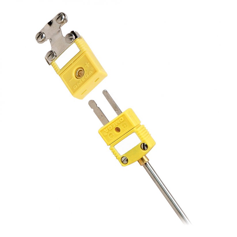 Small Diameter Thermocouple Probes with Molded Miniature Connectors