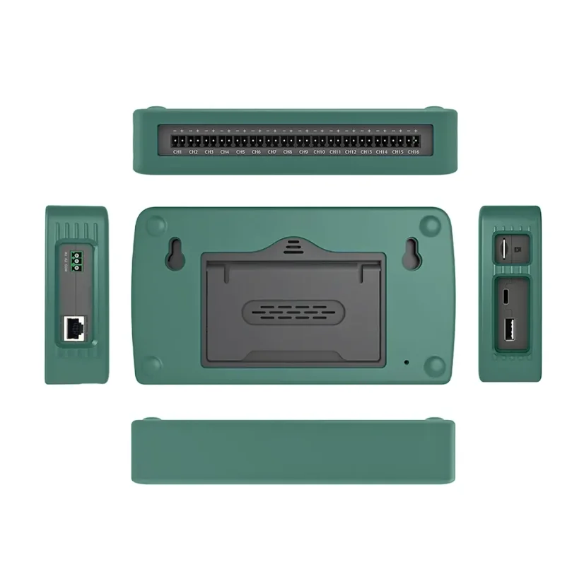 16 kanálový datalogger s univerzálními vstupy a dotykovým LCD