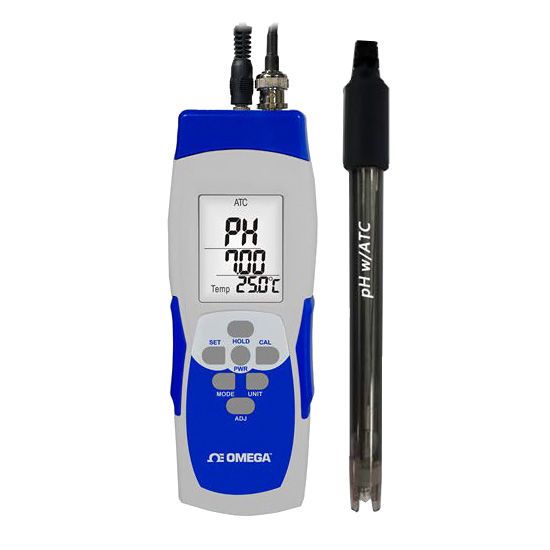 Handheld pH/mV Meter With Temperature Compensation