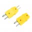 Transition Adapters for Thermocouple Connectors - Thermocouple type: N, Adaptor type: male standard > female mini