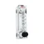 Acrylic Flow Meters for Gases and Liquids - Flow units: SLM, Max. flow: 10, Process connection type: end (1/8" NPT female), Size: 2" (51 mm), Material: Nickel plated brass, Valve type: no valve