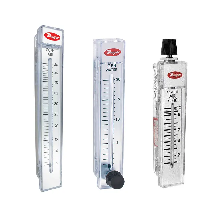 From the left - RMC no valve / RMB stainless steel valve / RMA top mounted valve