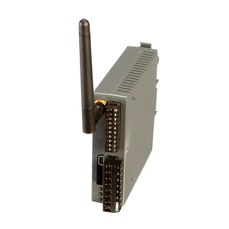 DIN Rail Mount Wireless Receivers with 4 Analog Outputs - Output: 0-5 Vdc