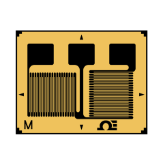 Biaxial 90° T Rosette Strain Gauges with Transducer Quality (Pack of 5)