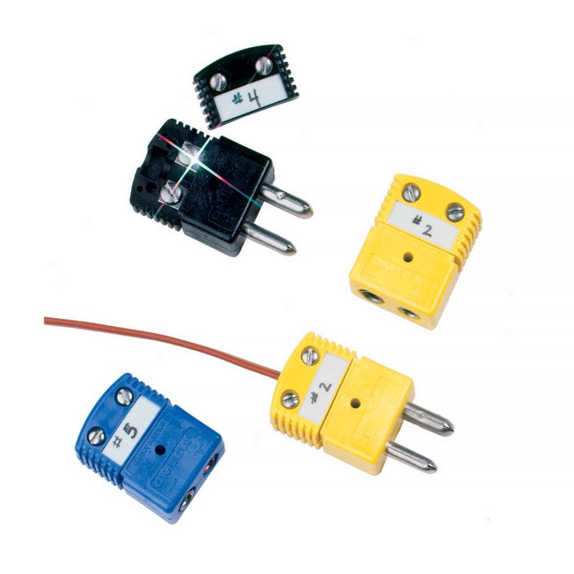 Illustration image (color of the connector according to the selected type of thermocouple, OSTW-K-M, OSTW-J-M)