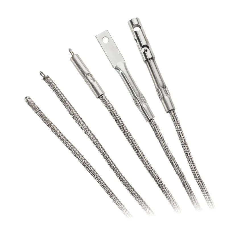 High Temperature Inconel Overbraided Ceramic Fibre Insulated Thermocouples