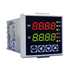 Teplotní PID regulátor 1/16 DIN (2x relé)