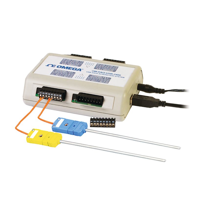 8/16 kanálový USB modul s termočlánkovými a napěťovými vstupy