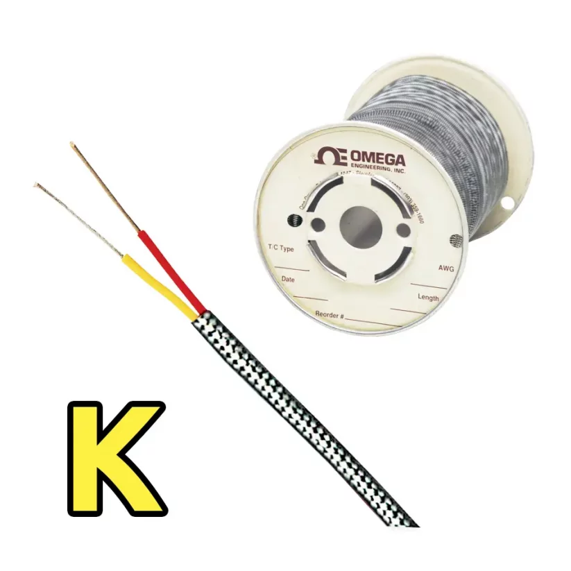 Overbraid K Type Thermocouple Duplex Wire