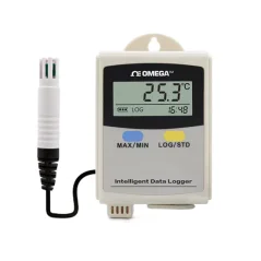 Temperature and Humidity Data Logger With Optional External Probe