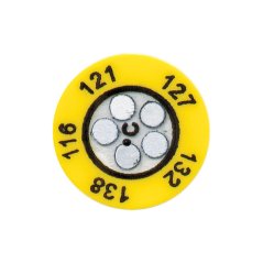 5 points Non-Reversible Round Temperature Label