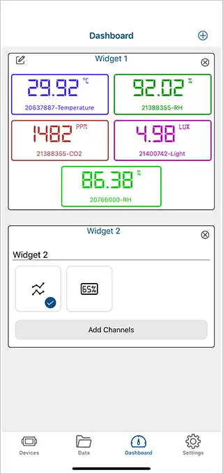 Temperature datalogger with Bluetooth LE