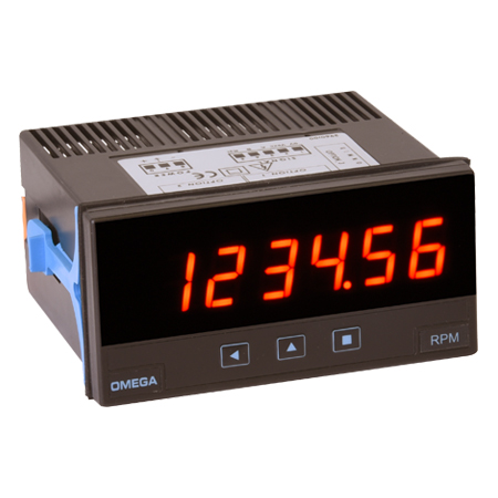 Panel Meter for Frequency, Rate, Total or Period Counter - Supply voltage: 11-60 Vdc, Output: 1x relay + 1x analog, Communication: none