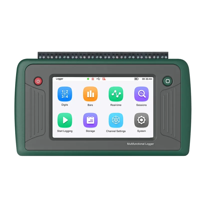 16 kanálový datalogger s univerzálními vstupy a dotykovým LCD