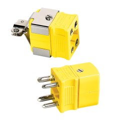 Illustration image (color of the connector according to the selected type of thermocouple, DTC-K-M and DTC-K-F)