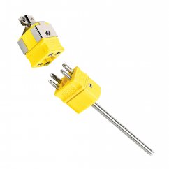 Dual Element Thermocouple Probes with Standard Size Connectors