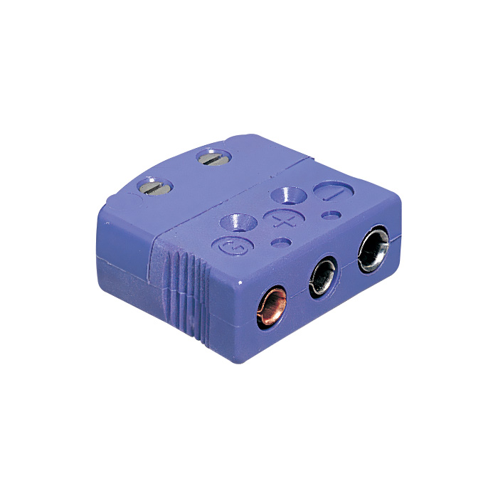 OTP / 3-Prong Standard Size Connector for Thermocouple, RTD and Thermistor - Thermocouple type: T, Connector type: female