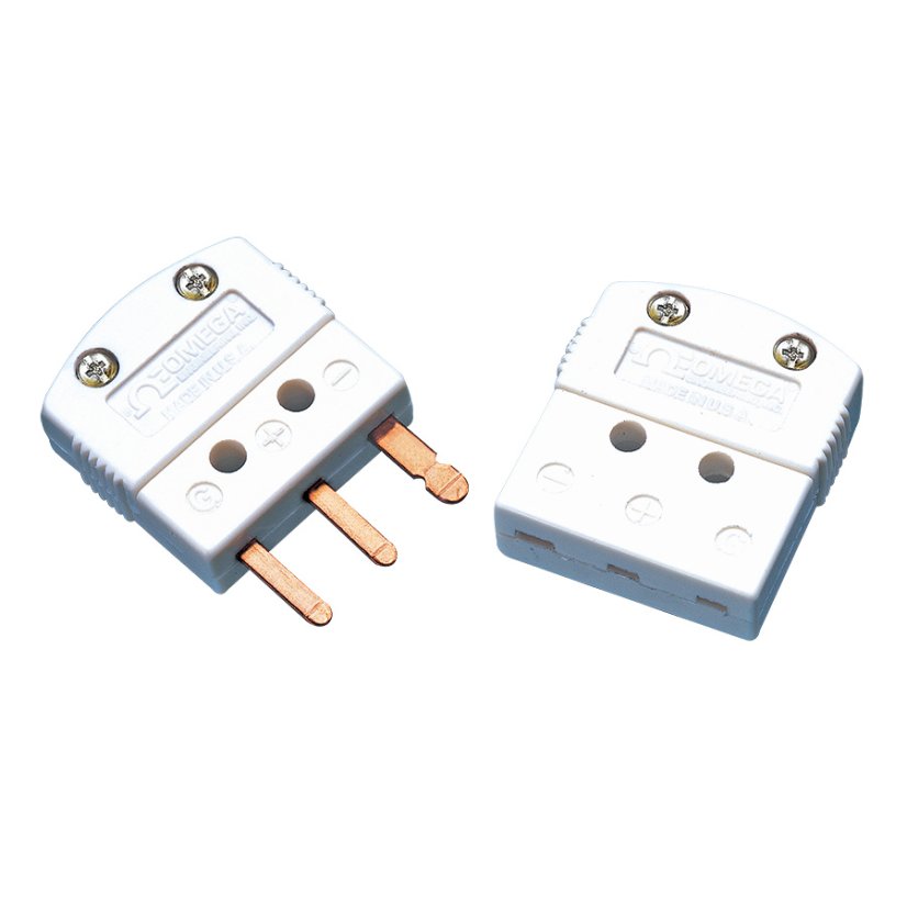 MTP / 3-Pin Mini Connector for Thermocouple, RTD and Thermistor - Thermocouple type: U (copper / uncompensated), Connector type: male